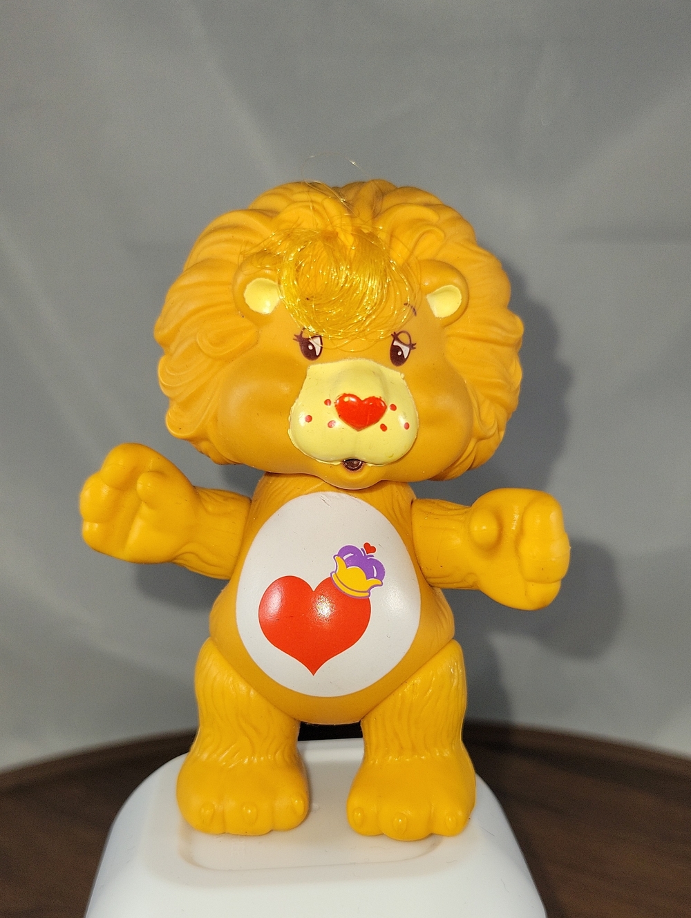 Vintage 1985 Care Bears Cousins Brave Heart Lion Posable Figure